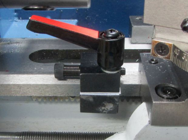 LMS Mini-lathe - carriage stop - crude shim
