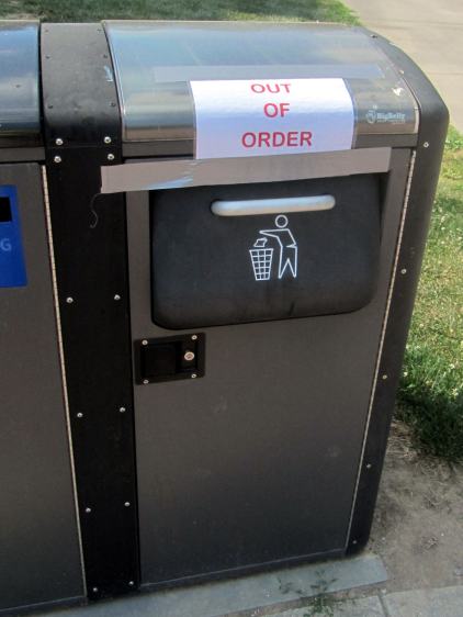 Vassar Old Main - Broken Trash Can 2