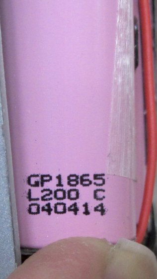 Li-Ion pack - cell label