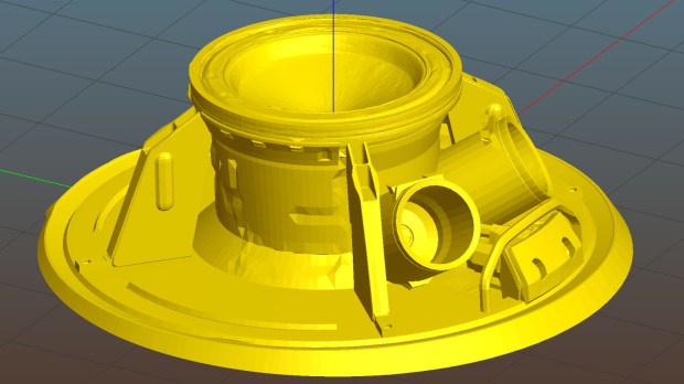 Apollo 11 CM - 1-40 scale - top - Slic3r preview