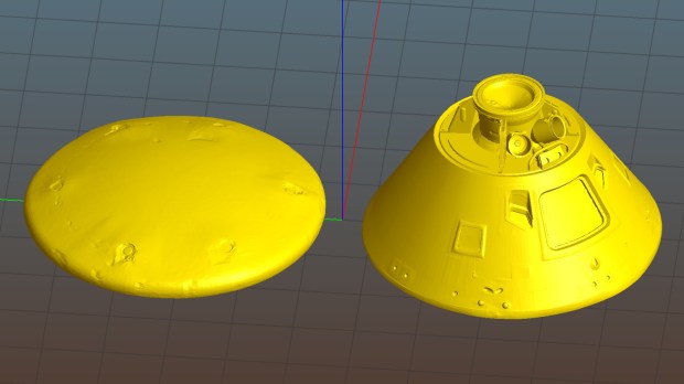 Apollo 11 CM - 1-80 scale - split - Slic3r preview