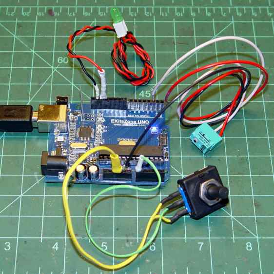 Arduino UNO clone - test setup