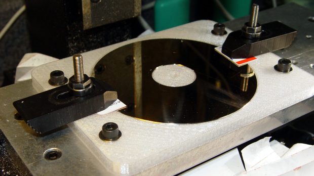 Hard drive platter - drilling fixture