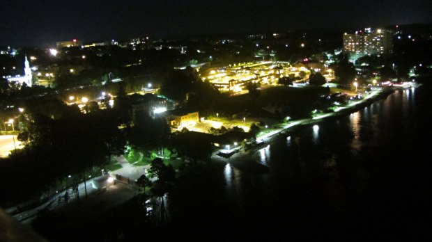 City of Poughkeepsie Waterfront - night view