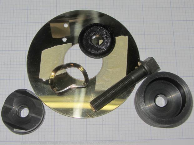 Hard drive platter - punched