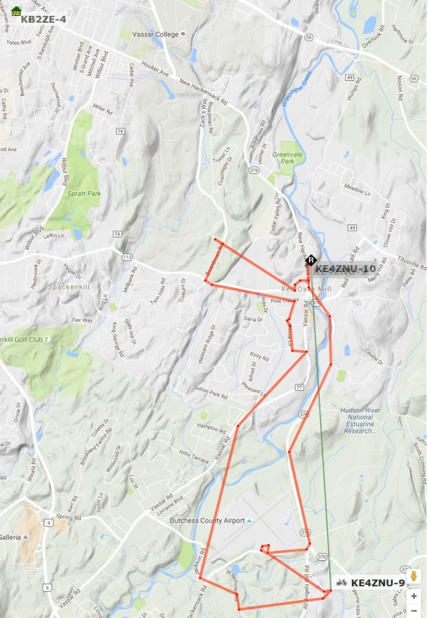 KE4ZNU-9 - APRS Reception - 2016-09-09