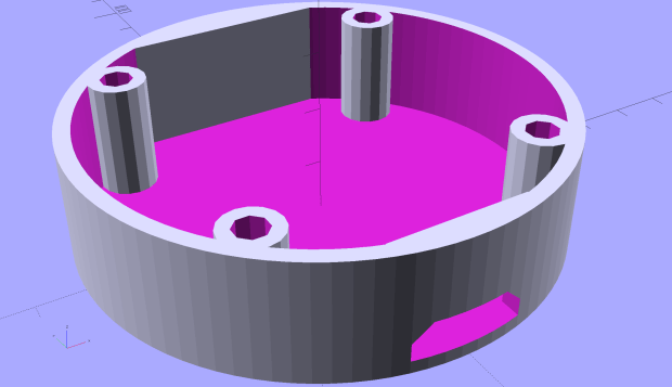 Vacuum Tube Lights - hard drive platter base - solid model