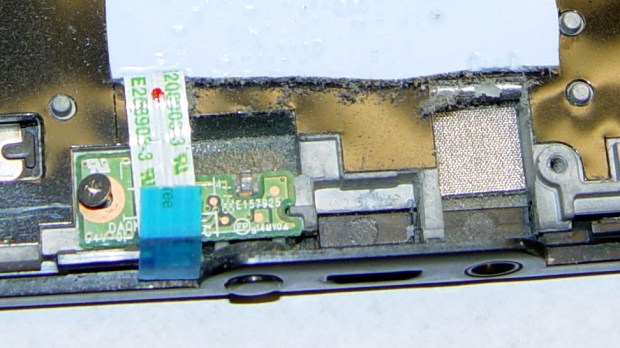 Kindle Fire - power LED board - in place