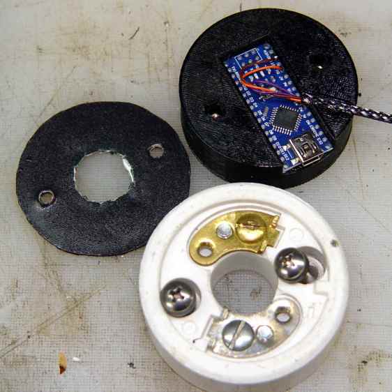 Mogul base - Arduino Nano holder