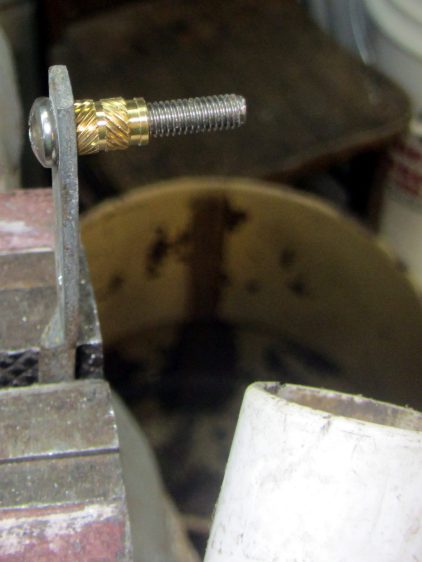 Storm door - screw cutting