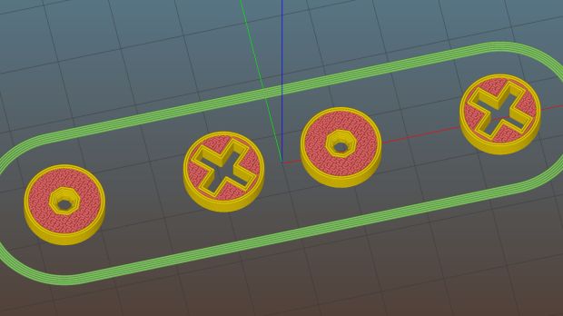 Ruler Adapter - reticle - Slic3r preview