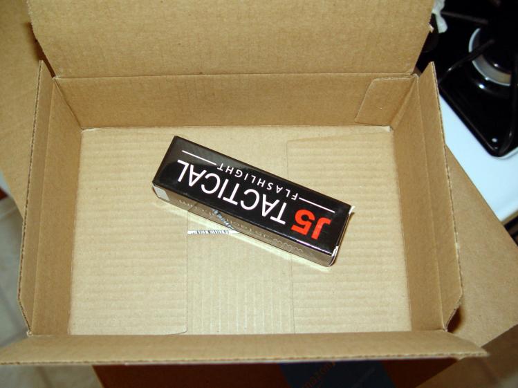 J5-V2 Flashlight - Amazon packaging