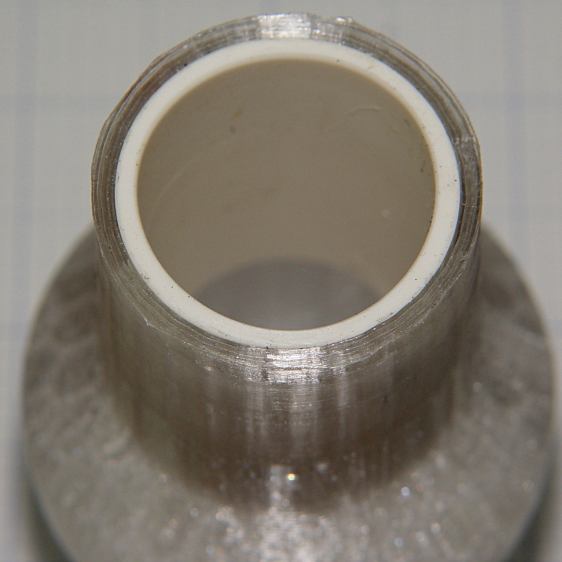 Dust brush adapter - reinforced tube - detail