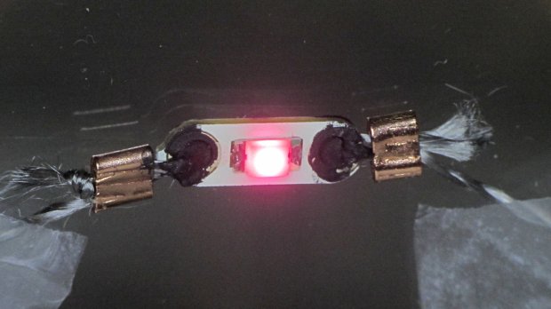 Rose LED - Stainless steel thread - Crimp bead - Wire Glue