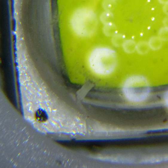 J5-V2 Flashlight - LED crud detail - second unit