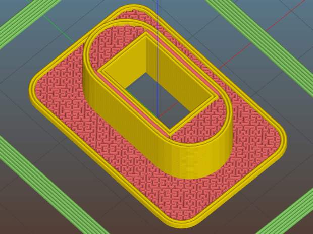 Prox Sensor Bezel - Slic3r preview