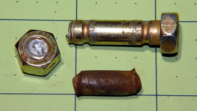 Sheared MTD Snowthrower Bolts