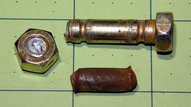 Sheared MTD Snowthrower Bolts