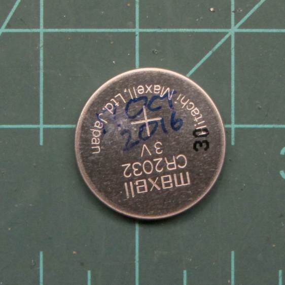 Maxell CR2032 cell - early failure