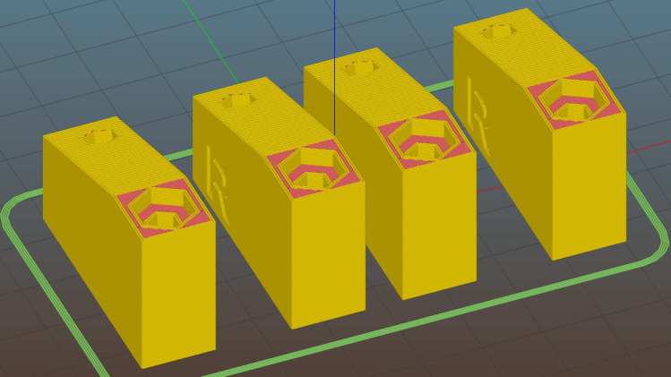 Kitchen Light Bracket - angled - LED block