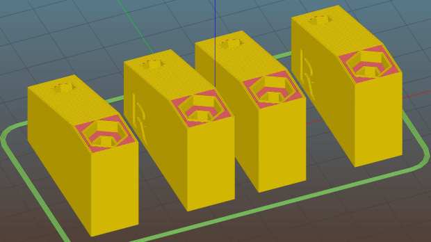 Kitchen Light Bracket - angled - LED block