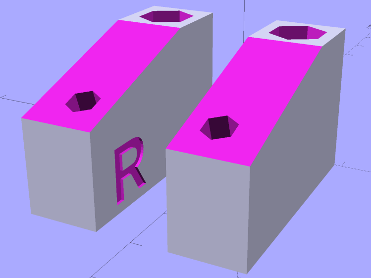 Kitchen Light Bracket - angled - solid model