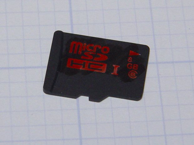 Defunct 8 GB MicroSDHC card