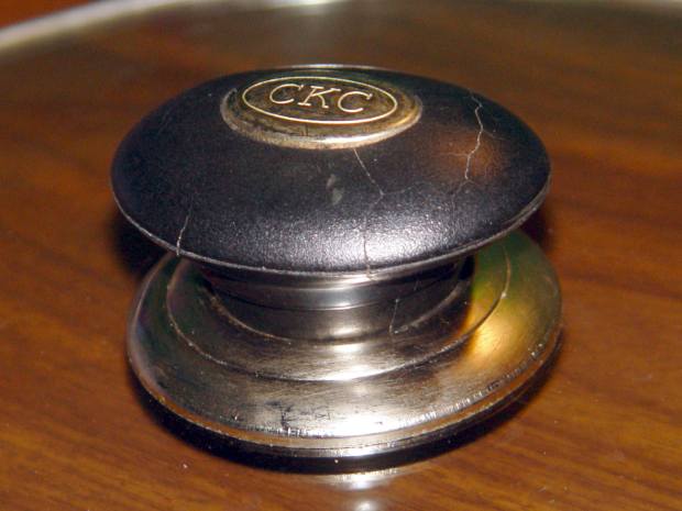 CKC Pot Lid - repaired knob