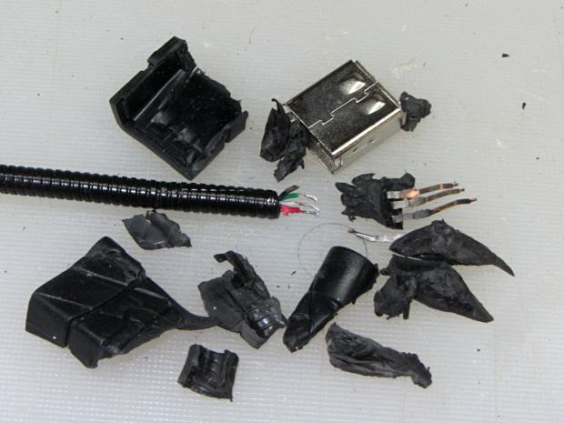 USB Gooseneck Extender - disassembled