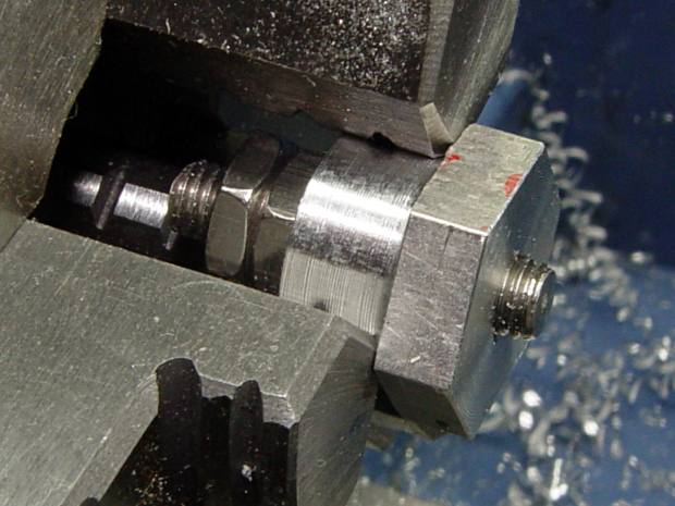 Screw cutting fixture - 10-32 - first cut
