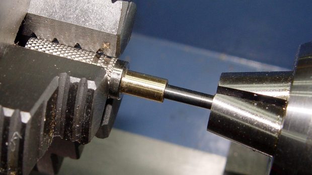 Audio plug - brass trim gluing