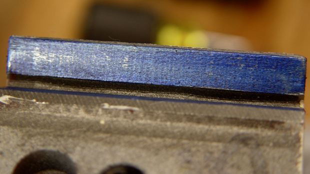 Tailstock way repair - outer V contacts