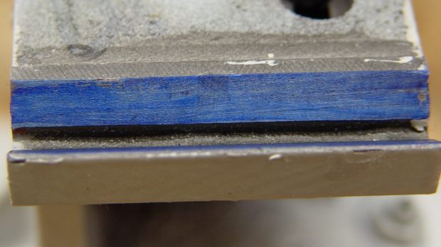 Tailstock way repair - inner V contacts