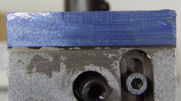 Tailstock way repair - flat contacts