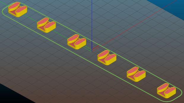LED Cable Clips - Slic3r - sequential print