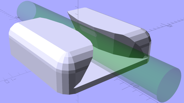 LED Cable Clips - square - solid model