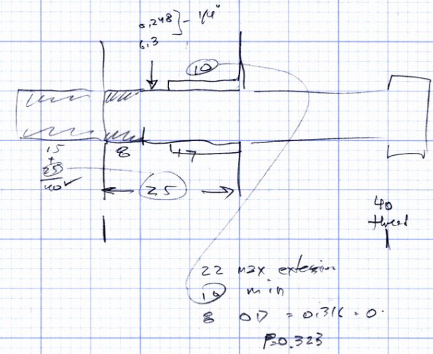 LMS Carriage Stop - spring counterbore doodle
