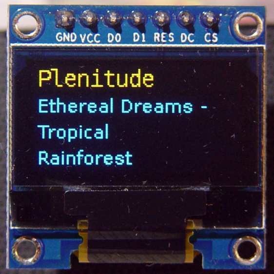 RPi OLED Display - Plenitude