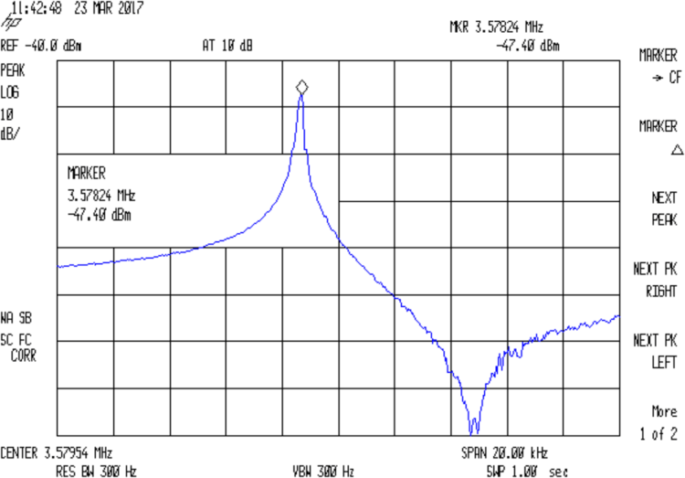 Quartz 3.57954 MHz - no cap