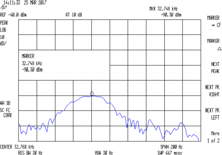 Quartz Resonator 32.763 kHz - no cap