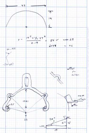 Rear Fender Clip - measurement doodles