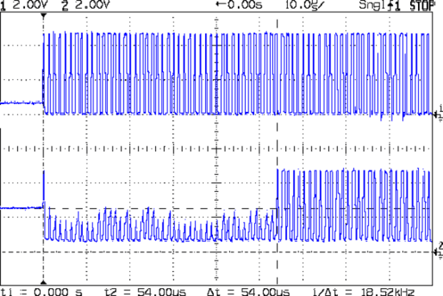 WS2812 Array Fail 1 - in vs out
