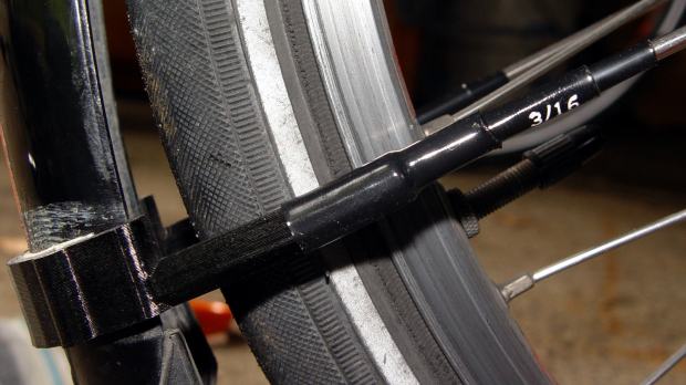 Tour Easy Front Fender Clip - heatshrink hack