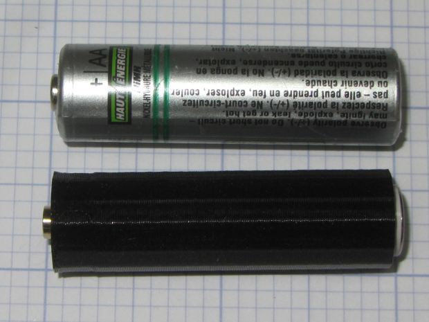 AAA to AA Adapter - assembled