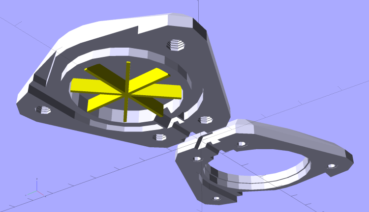 Badge Lanyard Reel Mount - build layout - bottom