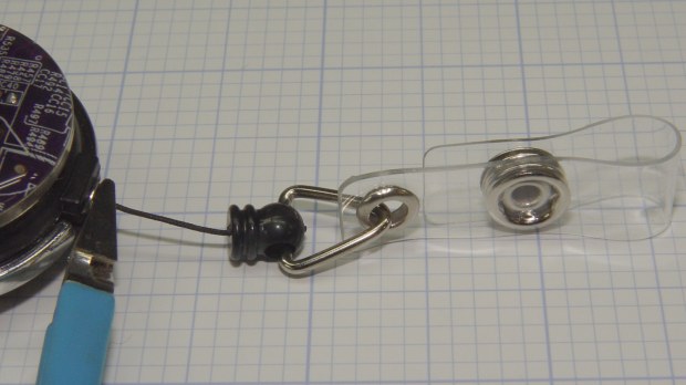Badge Lanyard Reel - plastic bullet link