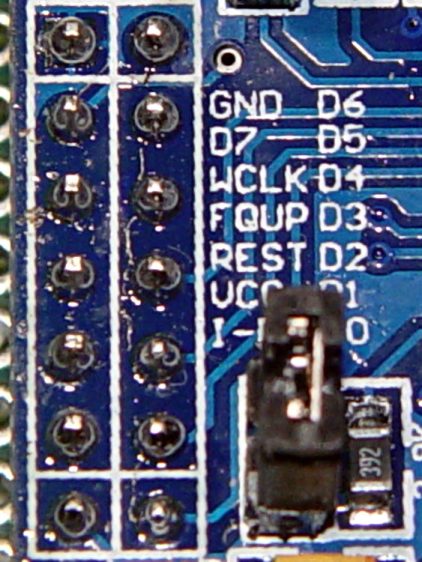 AD9850 DDS Module - swapped GND D7 pins - detail