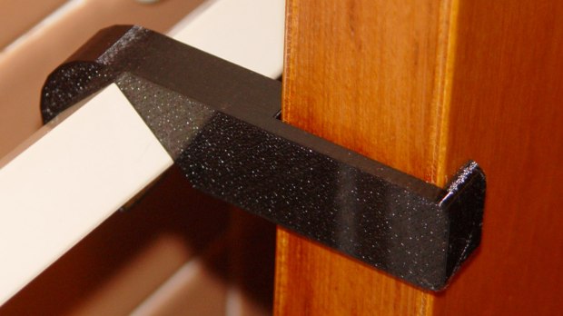 Bathroom Door Retainer - installed