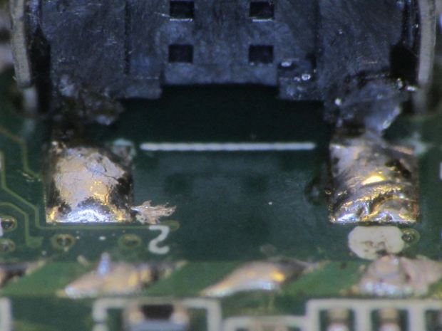 Kindle Fire power switch - rebuilt - switch pads