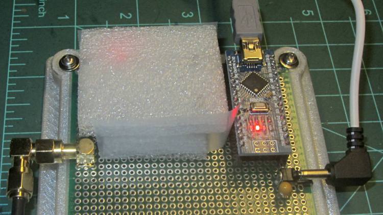 AD9850 DDS module - foam insulation